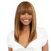 Bobbi Boss 100% Human Hair Curtain Bang Wig - MH1313 STRAIGHT 20